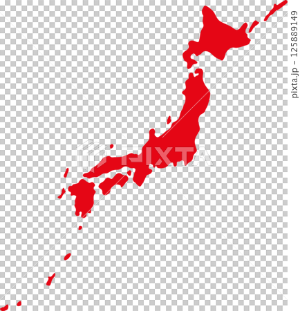 日本地圖 125889149