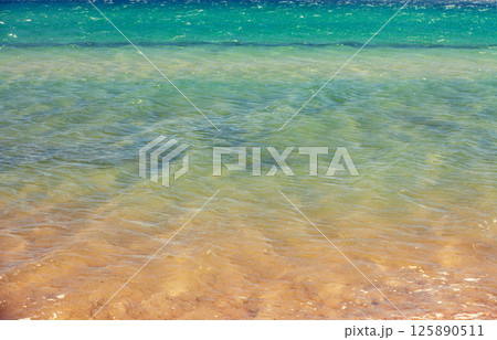 Sea water surface. Aegean sea. View from above 125890511