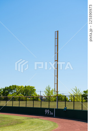 小松運動公園末広野球場（通称：弁慶スタジアム）ポールイメージ｜野球・野球場イメージ｜石川県小松市 125890973