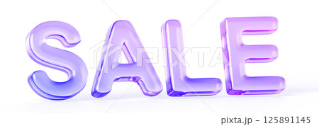 3d glass holographic transparent SALE lettering with purple pink gradient. Crystal text for premium discount promotion, exclusive coupon design and retail marketing special offer. 3D illustration 3d glass holographic transparent SALE lettering with purple pink gradient. Crystal text for premium discount promotion, exclusive coupon design and retail marketing special offer. 3D illustration 125891145