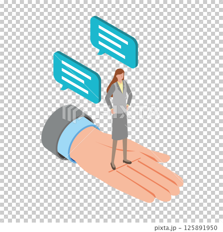 Illustration of business support for women 125891950