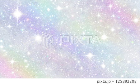 キラキラと輝く虹色のグリッター背景のイラスト素材 [125892208] - PIXTA