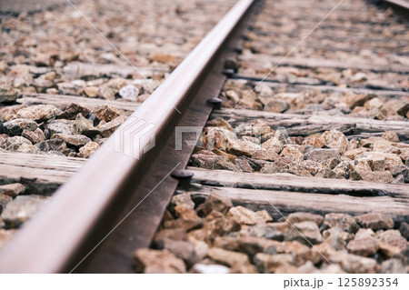 【#岐阜】単線の線路 【#岐阜】単線の線路 125892354