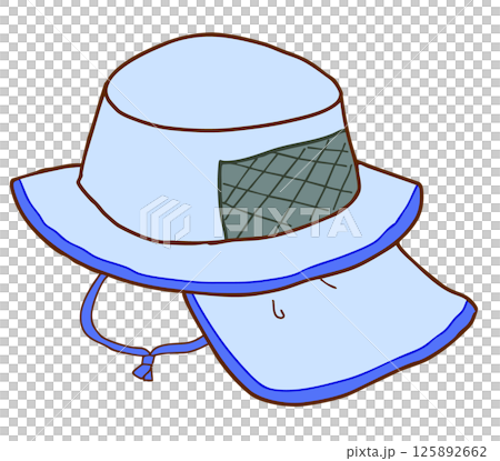 帶有網狀後背和遮陽功能的帽子 125892662