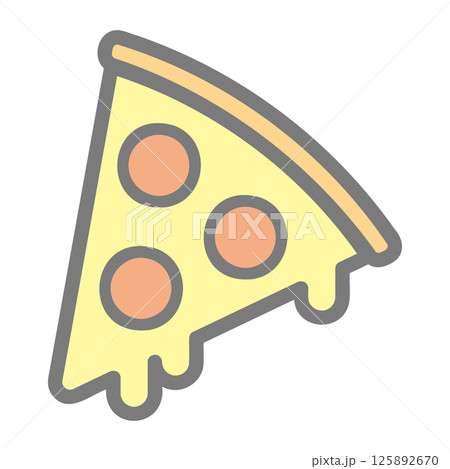 チーズの伸びたピザ 125892670