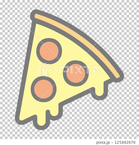 チーズの伸びたピザ 125892670