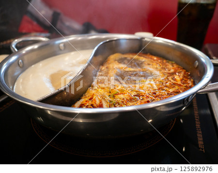 Shabu Shabu Sukiyaki, Mala Hotpot, Japanese and Chinese food. Shabu Shabu Sukiyaki, Mala Hotpot, Japanese and Chinese food. 125892976