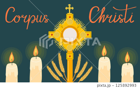 Vector illustration of Corpus Christi. Vector illustration of Corpus Christi. 125892993