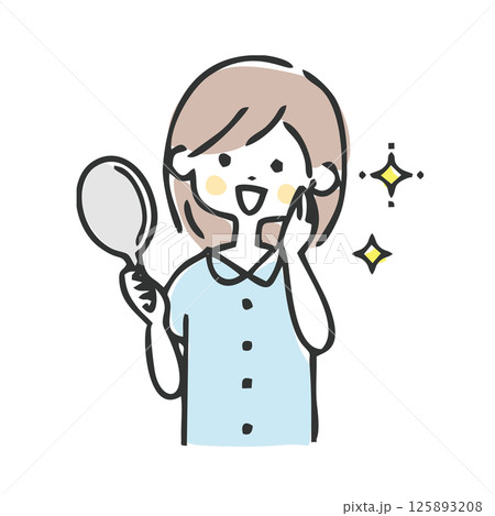 スキンケアのイラスト 125893208