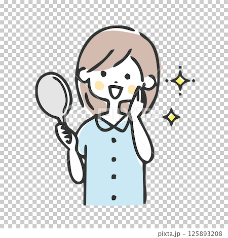 スキンケアのイラスト 125893208