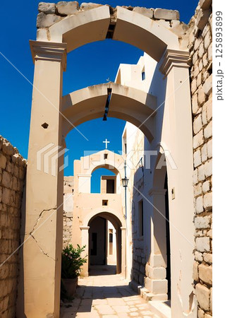 地中海をイメージした建物 125893899