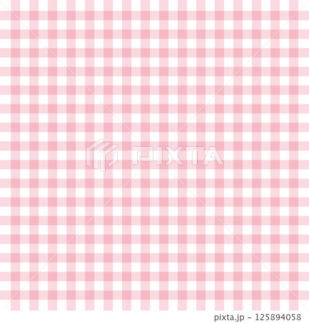 パターン素材-ギンガムチェック（2025）3ベク 125894058