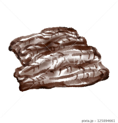 うなぎの蒲焼のイラスト(墨絵風) うなぎの蒲焼のイラスト(墨絵風) 125894661