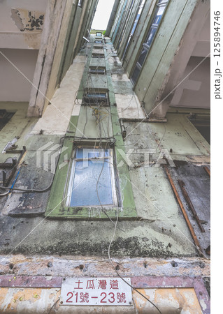 May 5 2025 View of an Aged Building With Worn Walls and Urban Features May 5 2025 View of an Aged Building With Worn Walls and Urban Features 125894746