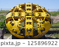 信州安曇野の灌漑施設「拾ヶ堰(じっかせぎ)」梓川サイフォン ・シールドマシーンフェイス 信州安曇野の灌漑施設「拾ヶ堰(じっかせぎ)」梓川サイフォン ・シールドマシーンフェイス 125896922
