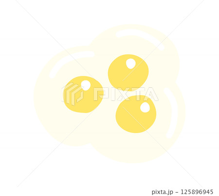 三つ子のたまごのイラスト 125896945
