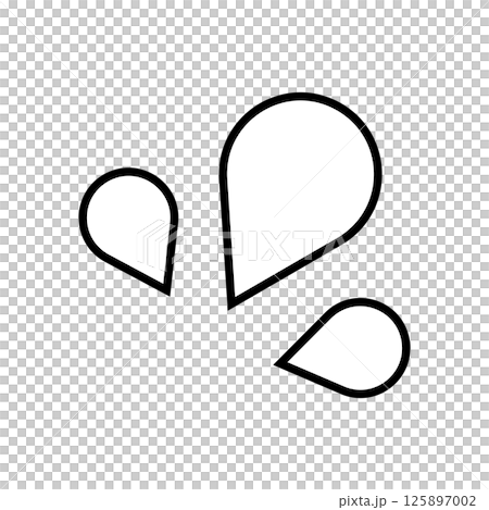 Emotional expression sweat mark monochrome 125897002