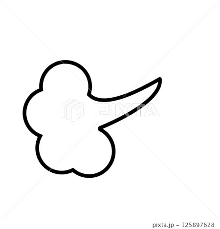 感情表現 ため息 空気 イラスト モノクロ 感情表現 ため息 空気 イラスト モノクロ 125897628