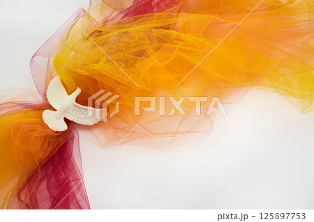 Pentecost Sunday. Pentecost background with flying dove Pentecost Sunday. Pentecost background with flying dove 125897753