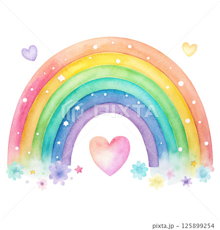 Mother's Day Watercolor Minimal White Background 125899254