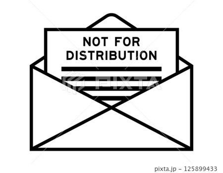 Envelope and letter sign with word noft for distribution as the headline 125899433