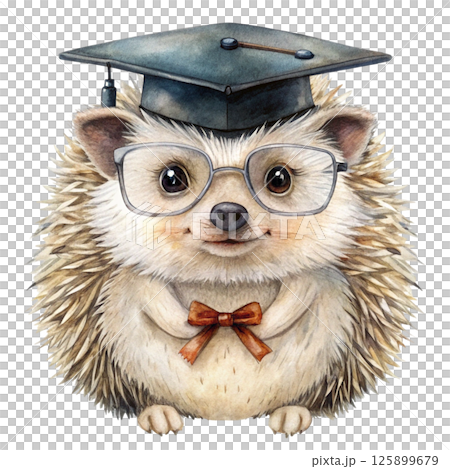 The cutest animals in the world wearing graduation caps White Background The cutest animals in the world wearing graduation caps White Background 125899679