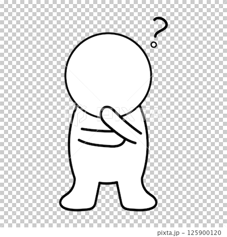 考えいる人物アイコン 考えいる人物アイコン 125900120
