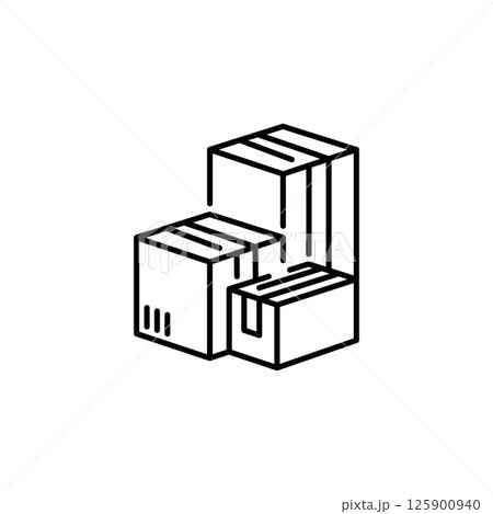 Boxes Icon 125900940