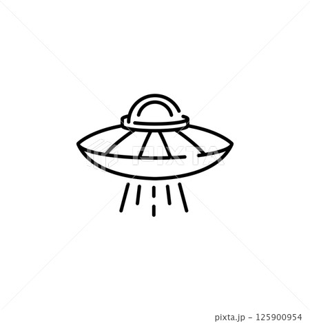 Minimalist UFO Icon Minimalist UFO Icon 125900954