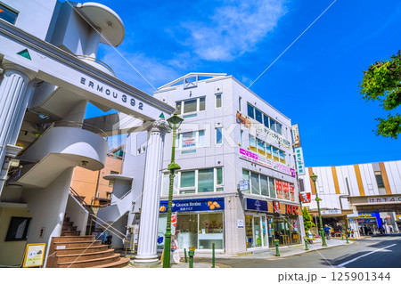 日本の横浜都市景観 大倉山駅や大倉山エルム通りなどを望む 日本の横浜都市景観 大倉山駅や大倉山エルム通りなどを望む 125901344