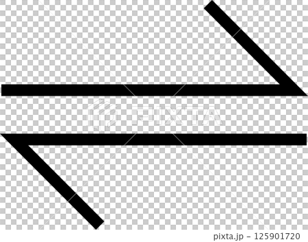 平面設計中的雙向箭頭圖標 125901720