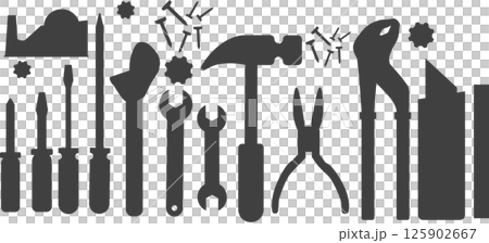 Tools graphic material illustrations 125902667