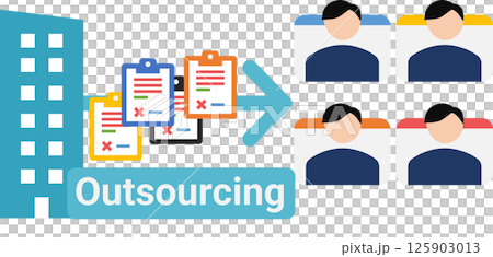 外包工作插圖 125903013