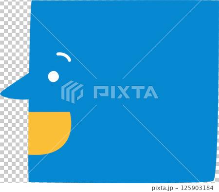 cute doodle minimal hand draw speech bubble balloon blue color with facial expression, text box think speak talk banner, flat design png illustration 125903184