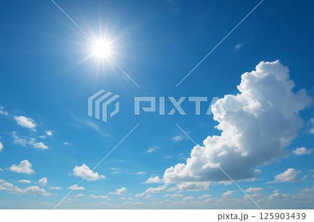 夏空　入道雲 125903439