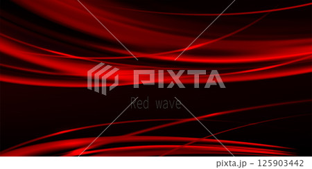 Exquisite red wave design with bright glitter 125903442