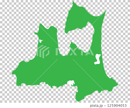 青森県　地図 125904053