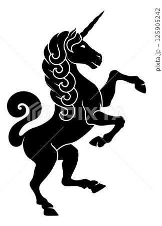 Unicorn Horse Coat of Arms Heraldic Animal 125905242