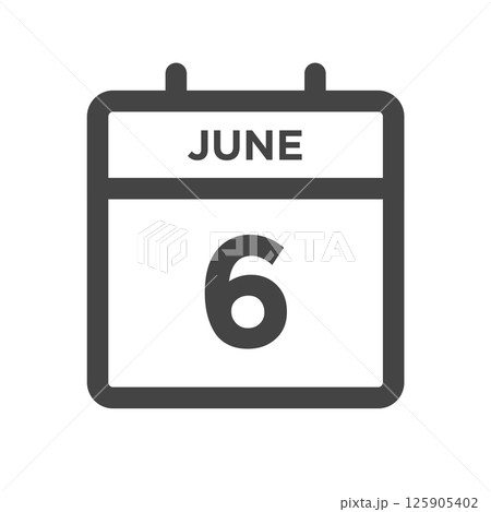 June 6 Calendar Day or Calender Date for Deadlines or Appointment June 6 Calendar Day or Calender Date for Deadlines or Appointment 125905402