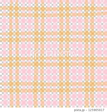 Pink Orange Plaid Gingham Check Hand Drawn Background Pattern Overlay Pink Orange Plaid Gingham Check Hand Drawn Background Pattern Overlay 125905817