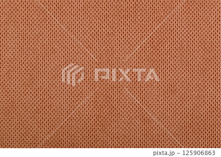 Orange fabric cotton texture. Textile background fabric 125906863