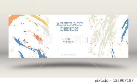 Template for background, cover, screensaver, website and creative idea in abstract style. Layout for interior ideas, corporate style and decorative creativity 125907197