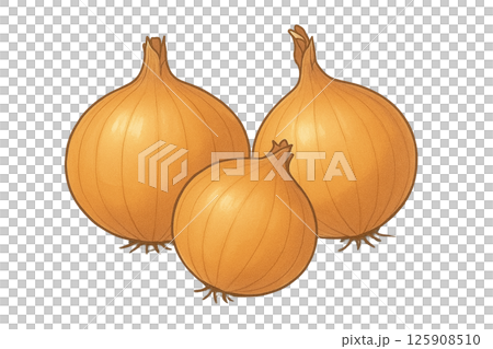 Onion illustration (anime style, simple design) 125908510
