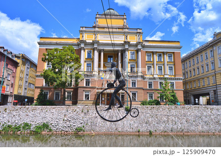 Sarajevo, the capital city of Bosnia and Herzegovina, landscape view 125909470