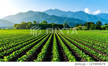 Ecological vegetable garden in a natural and healthy surrounding. 125909879