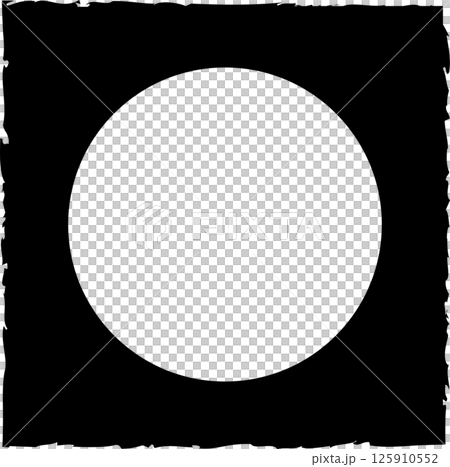 Square brush frames with circle border element 125910552