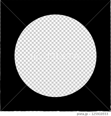 Square brush frames with circle border element Square brush frames with circle border element 125910553