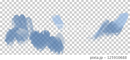 Illustration with chunky blue or light blue designs 125910688