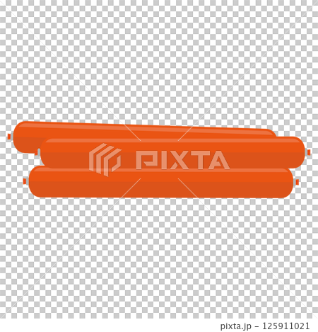 Fish sausage illustration 125911021