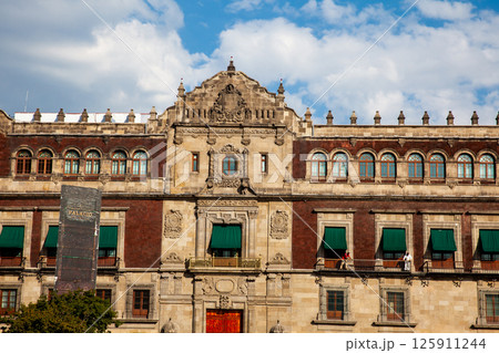 The National Palace of Mexico seat of the federal executive and the residence of the President located at the Constitution Square also called El Zocalo. The National Palace of Mexico seat of the federal executive and the residence of the President located at the Constitution Square also called El Zocalo. 125911244